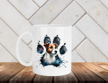 Keramikbecher mit Jack Russel-Terrier